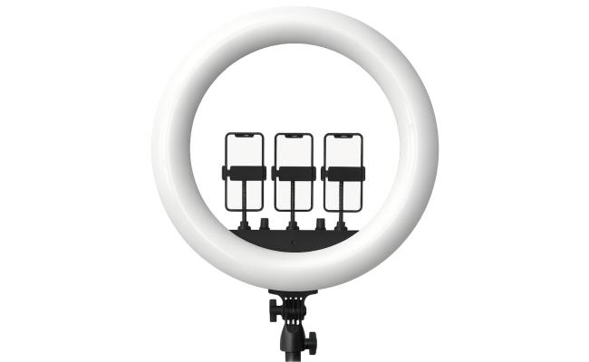 RTAKO AR-GTB01-18S, Ring Light 18Inch with 3 Phone Holder and Remote, without Tripod powerful and versatile ring light designed to elevate your lighting